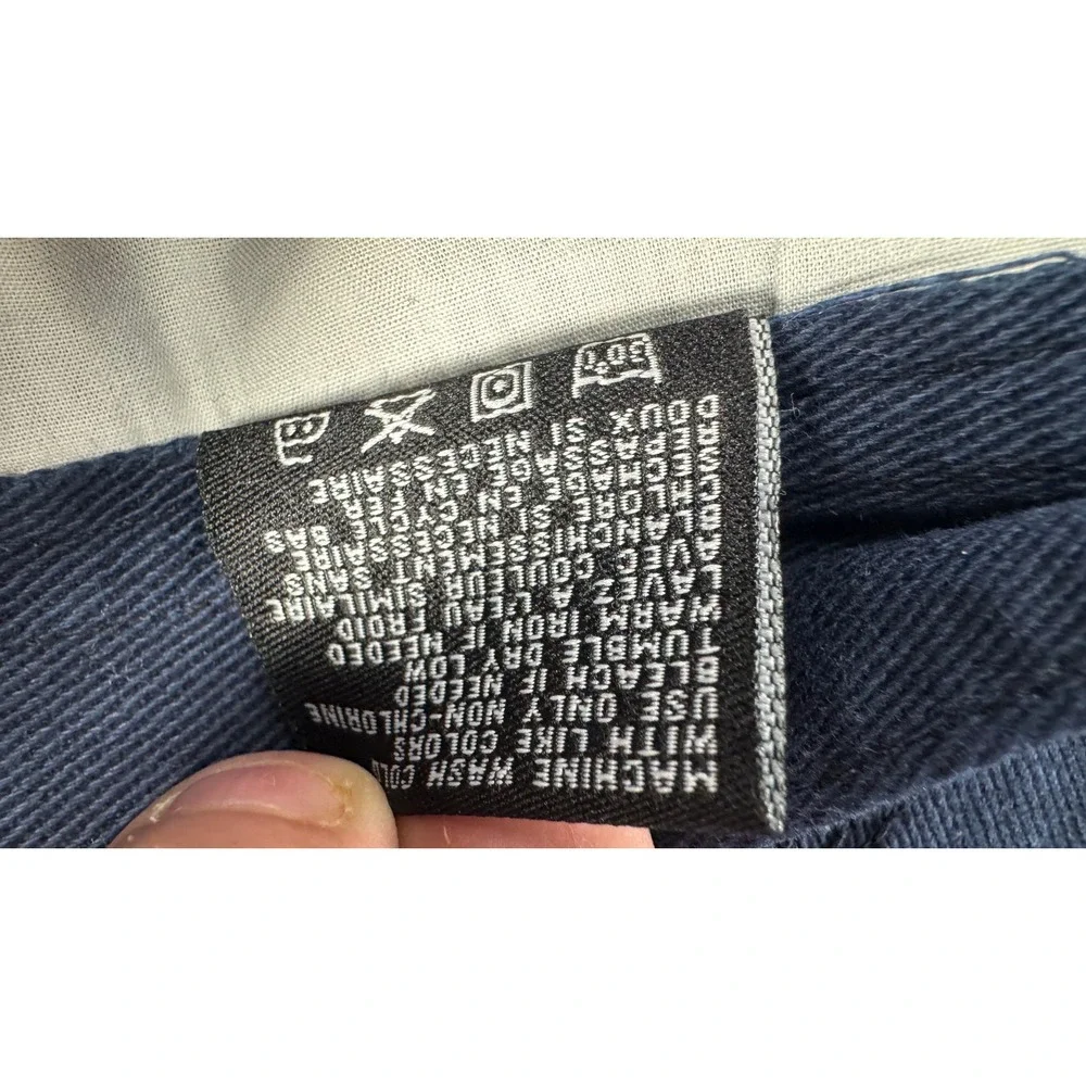 Parish Nation Jeans Mens 42 Navy Blue Distressed Patch Streetwear Denim Pants